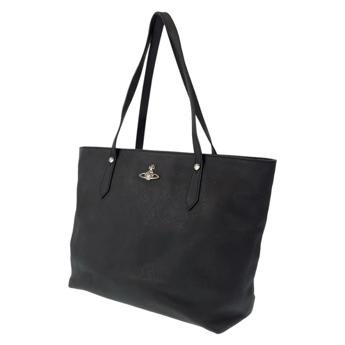 Vivienne Westwood ヴィヴィアンウエストウッド ブラック 黒 シルバー金具 レザー ショルダーバッグ トートバッグ  レディース