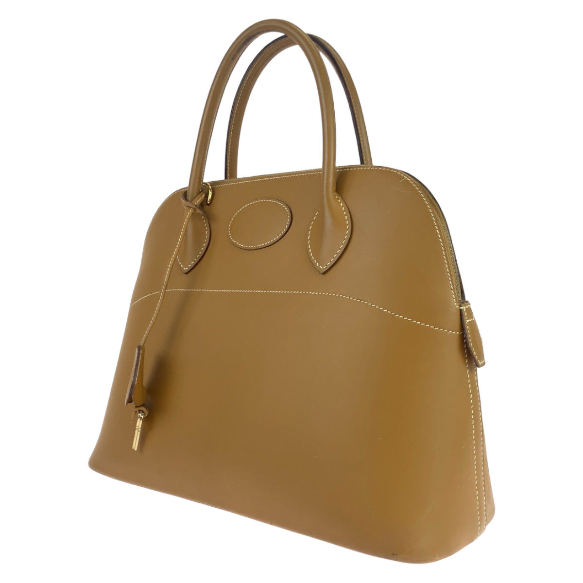 HERMES エルメス ボリード31 キャメル ブラウン レザー ヴォーシャモニー ハンドバッグ トートバッグ □I刻印  レディース