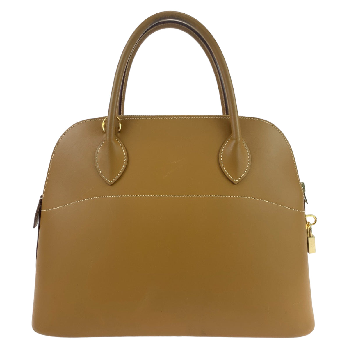 HERMES エルメス ボリード31 キャメル ブラウン レザー ヴォーシャモニー ハンドバッグ トートバッグ □I刻印  レディース