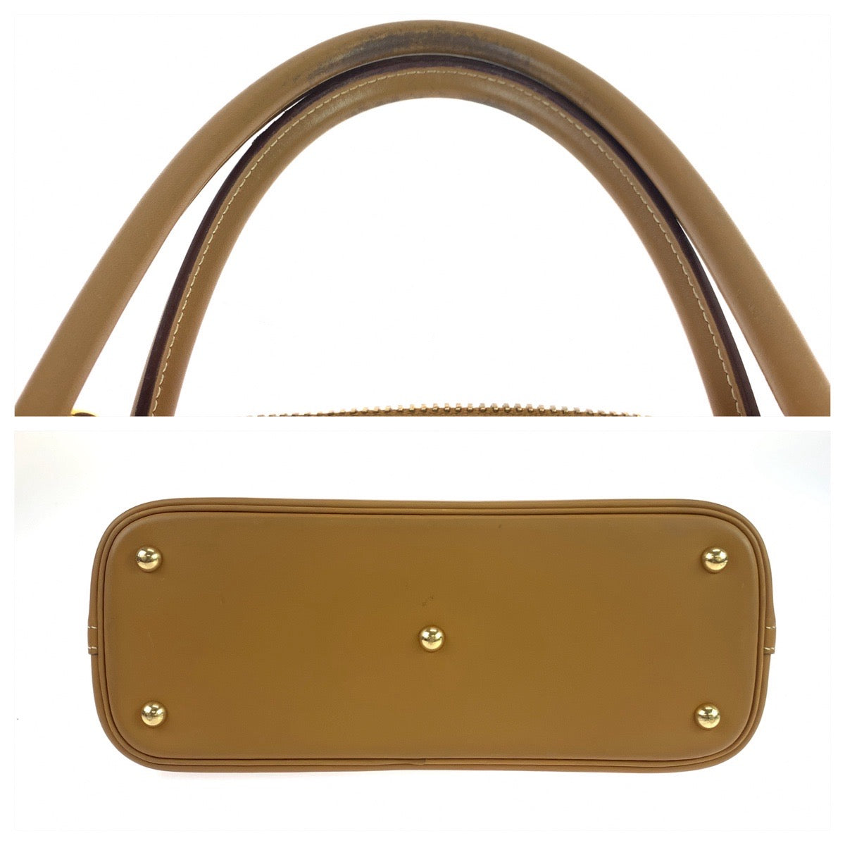 HERMES エルメス ボリード31 キャメル ブラウン レザー ヴォーシャモニー ハンドバッグ トートバッグ □I刻印  レディース
