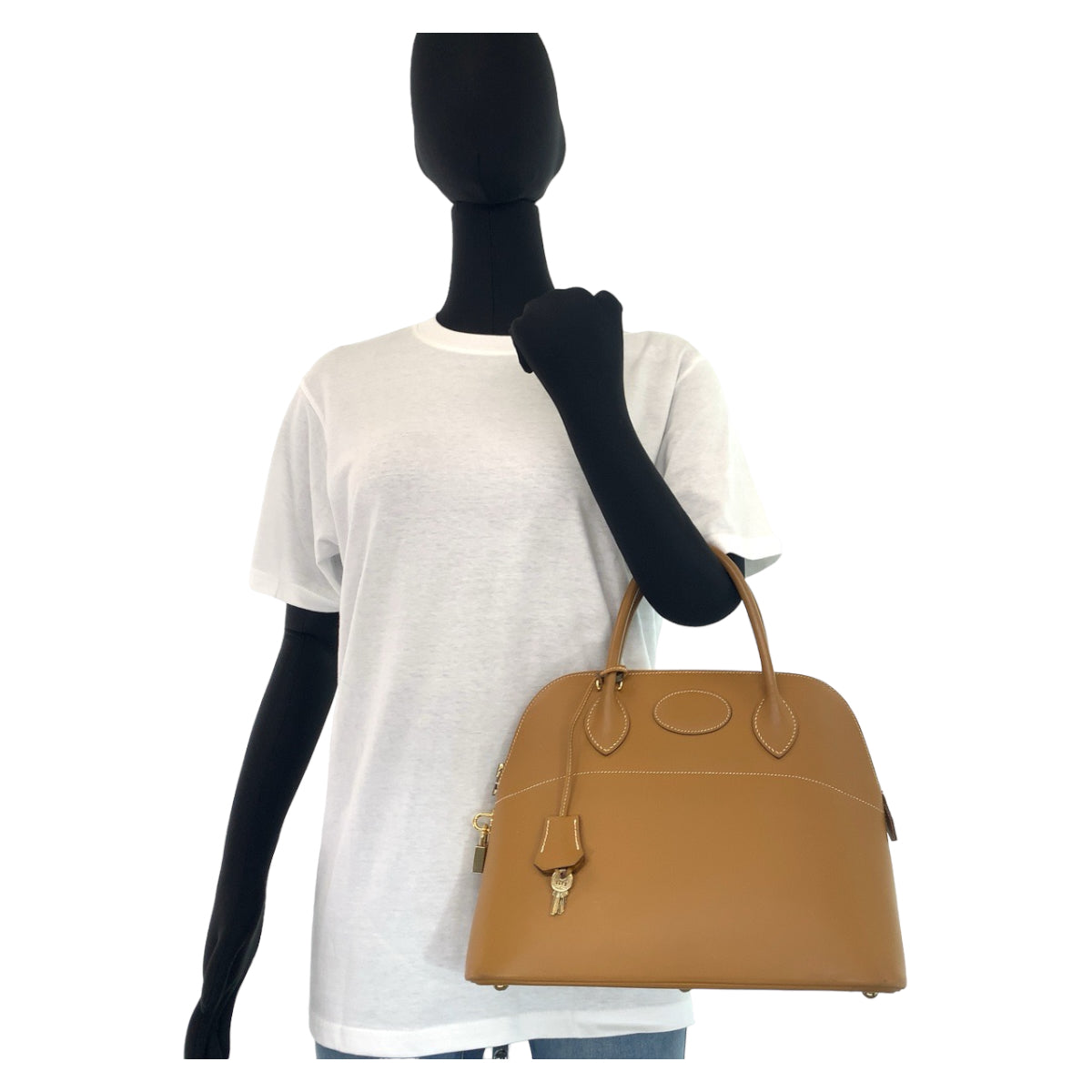 HERMES エルメス ボリード31 キャメル ブラウン レザー ヴォーシャモニー ハンドバッグ トートバッグ □I刻印  レディース