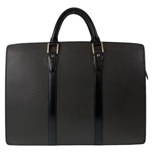 LOUIS VUITTON ルイヴィトン タイガ ポルトドキュマン ロザン ブラック 黒 アルドワーズ シルバー金具 レザー M30052 ビジネスバッグ ブリーフケース A4対応  メンズ