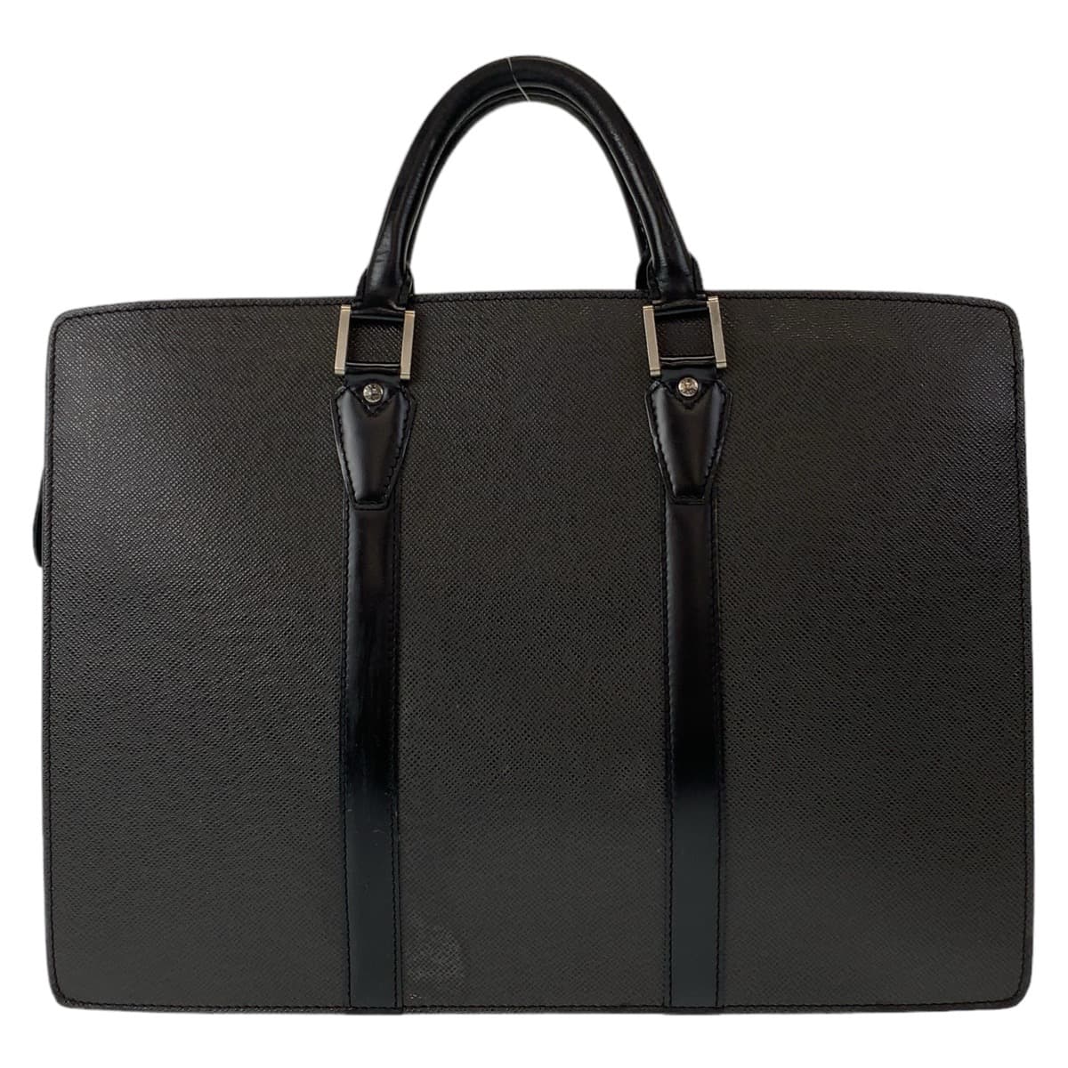 LOUIS VUITTON ルイヴィトン タイガ ポルトドキュマン ロザン ブラック 黒 アルドワーズ シルバー金具 レザー M30052 ビジネスバッグ ブリーフケース A4対応  メンズ