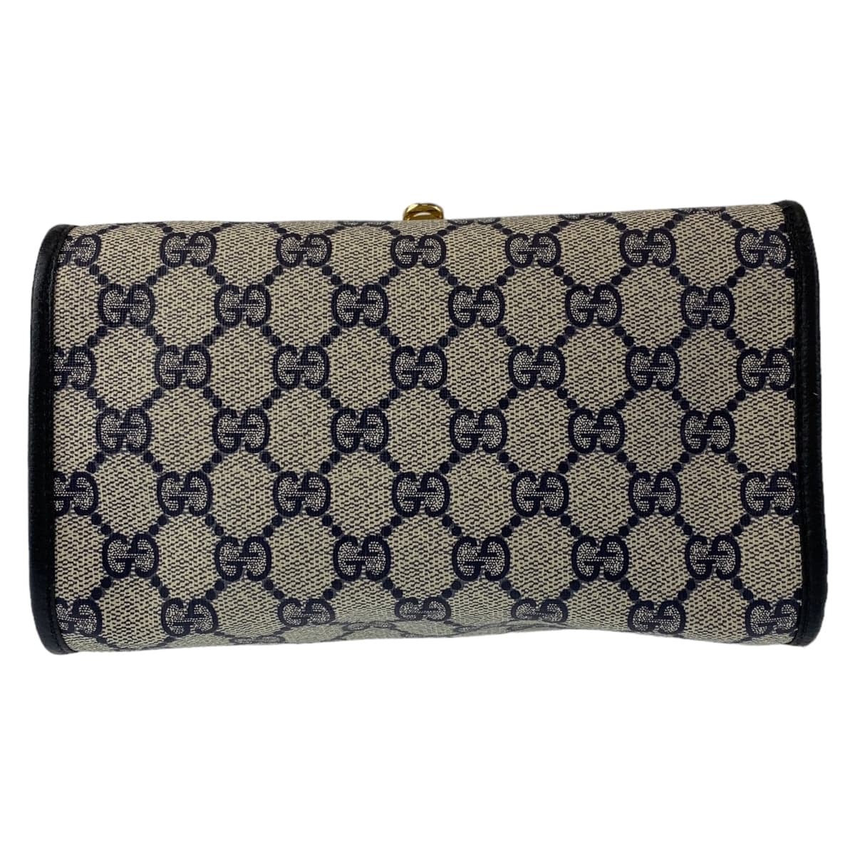 GUCCI グッチ オールドグッチ グレー 灰色 ゴールド金具 GGスプリームキャンバス / レザー ショルダーバッグ 斜め掛け  レディース