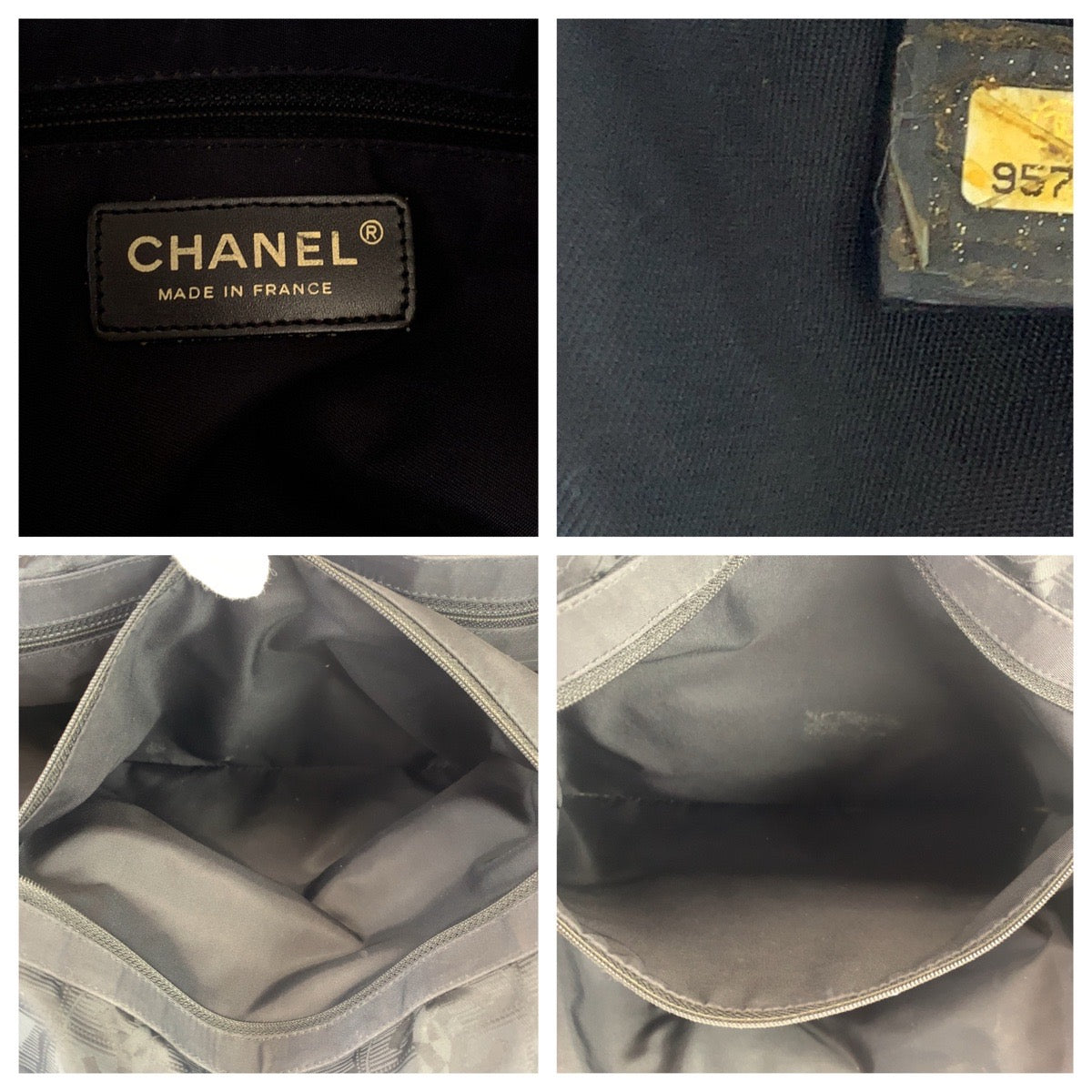 CHANEL シャネル ニュートラベルライントートMM ココマーク ニュートラトート ブラック 黒 ゴールド金具 ナイロン トートバッグ ハンドバッグ  レディース