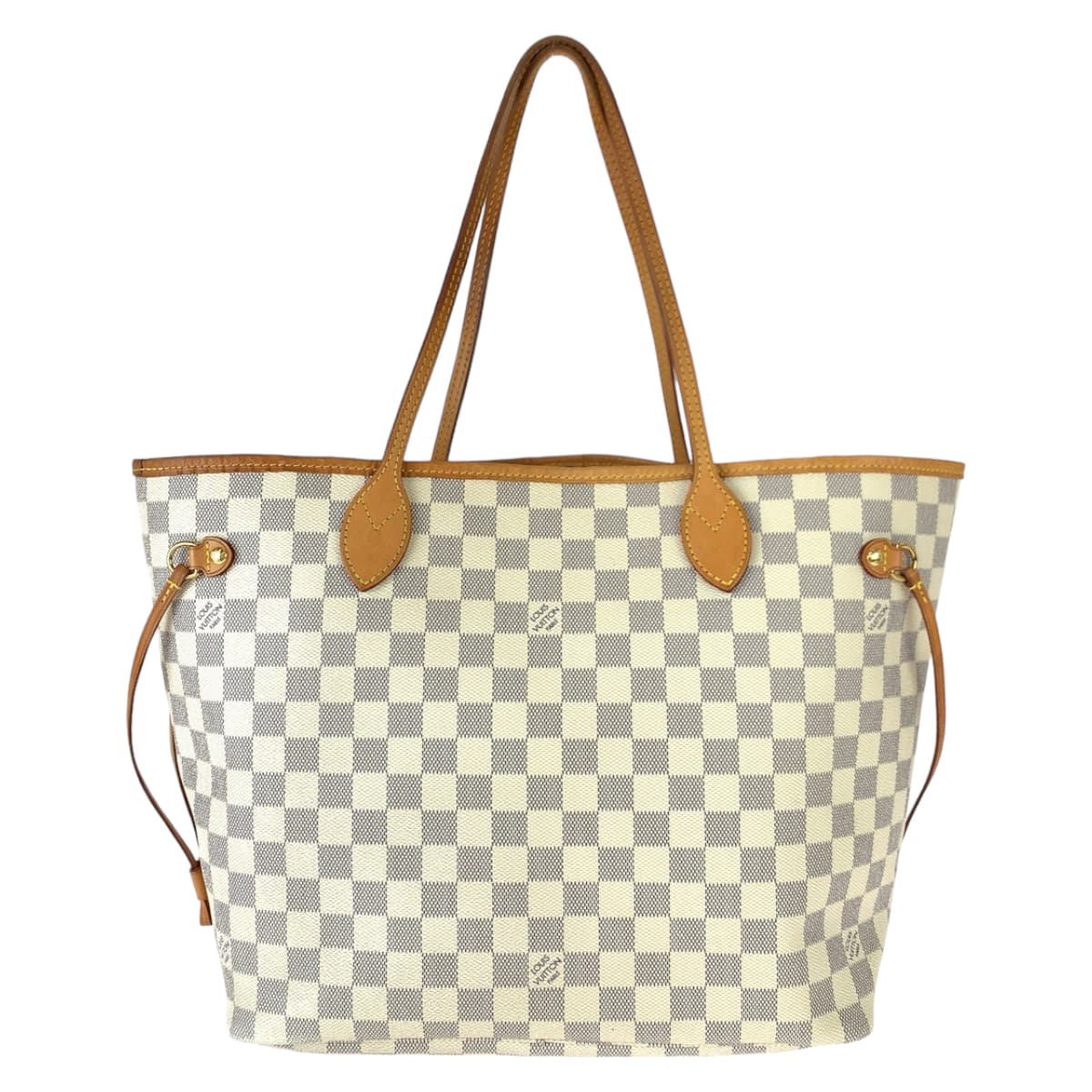 LOUIS VUITTON ルイヴィトン ダミエアズール ネヴァーフルMM ホワイト 白 グレー PVC N51107 ショルダーバッグ トートバッグ  レディース