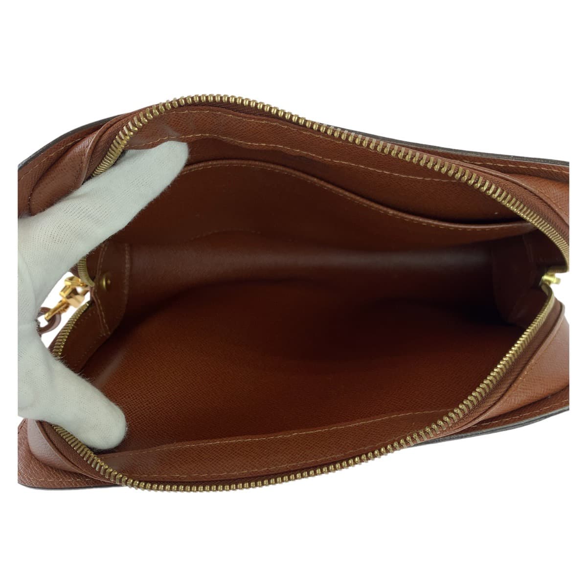 LOUIS VUITTON Louis Vuitton Monogram Orsay Brown Gold Hardware PVC/Leather M51790 Second Bag Clutch Bag Men's