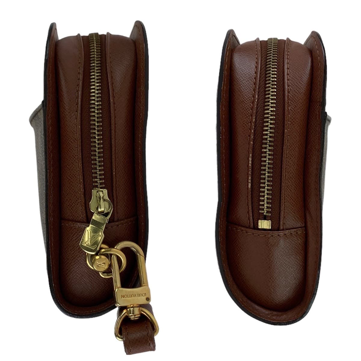 LOUIS VUITTON Louis Vuitton Monogram Orsay Brown Gold Hardware PVC/Leather M51790 Second Bag Clutch Bag Men's