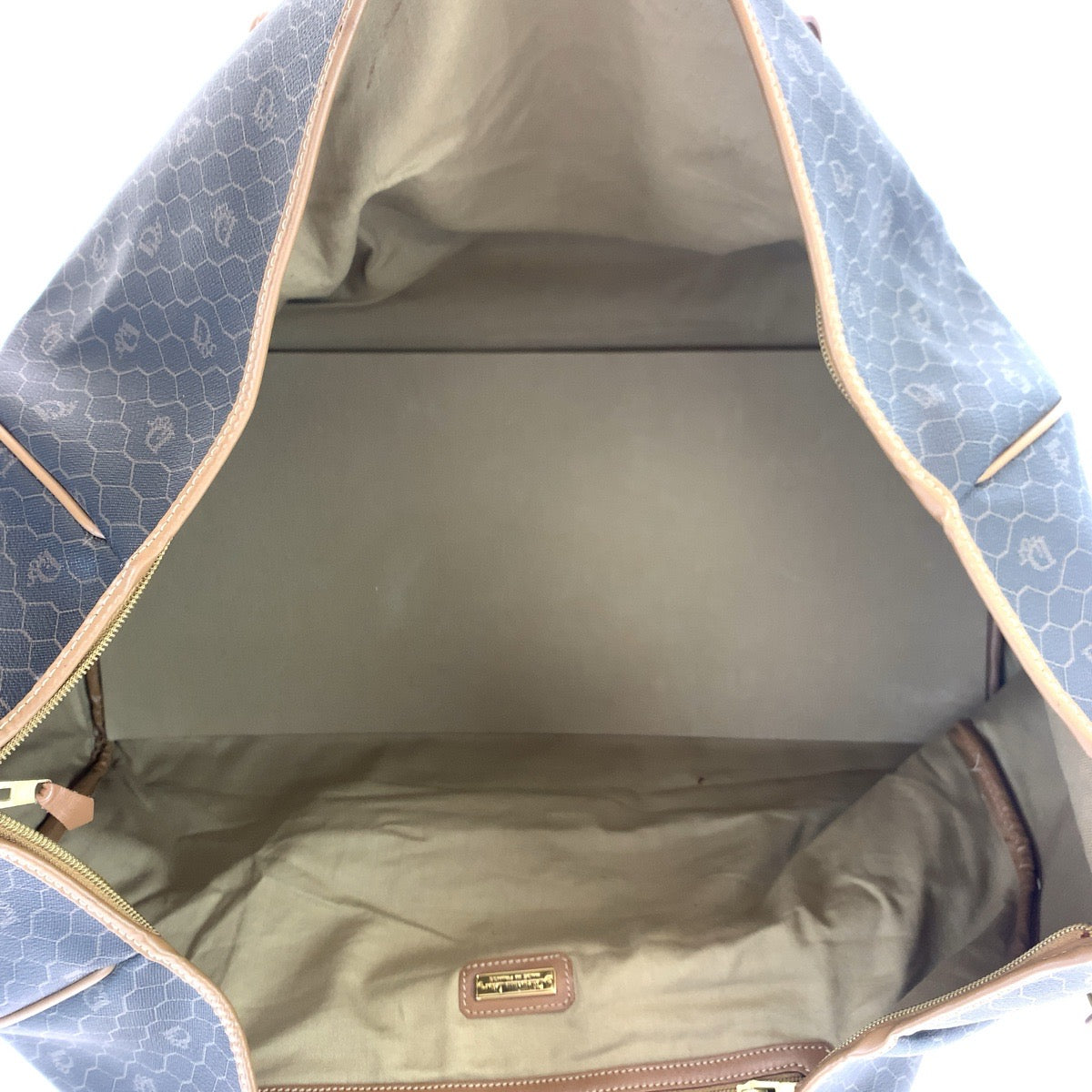 10772
Dior ディオール ハニカム グレー ブラウン ゴールド金具 PVC / レザー ボストンバッグ 旅行バッグ 男女兼用  メンズ