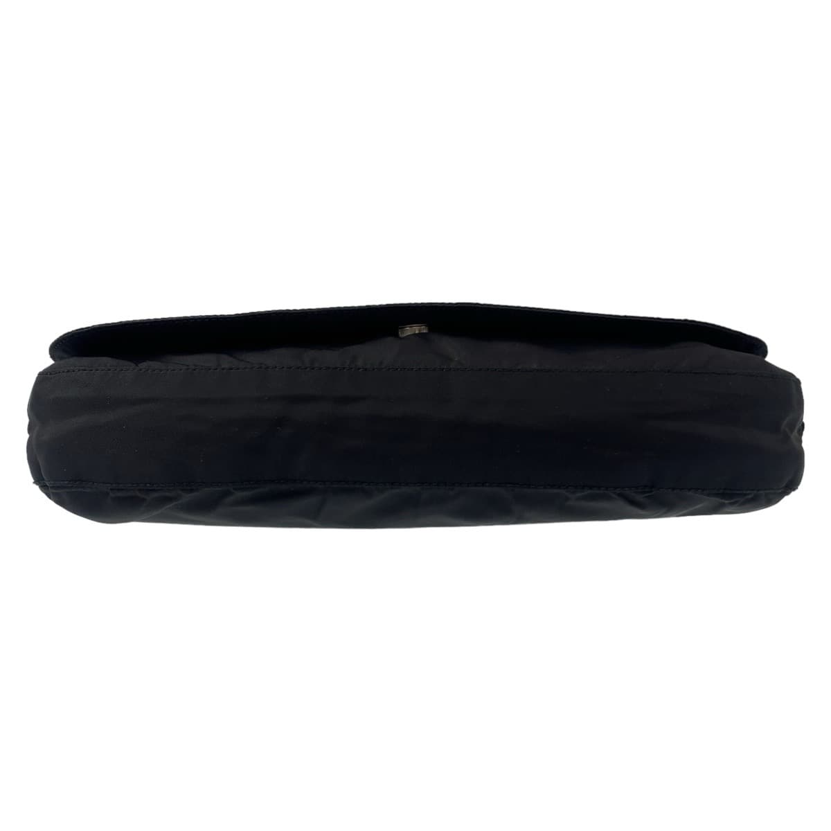 10776
PRADA プラダ テスート ロゴ刺繍 プラチェーン ブラック シルバー金具 ナイロン / プラスチック ショルダーバッグ アクセサリーポーチ  レディース