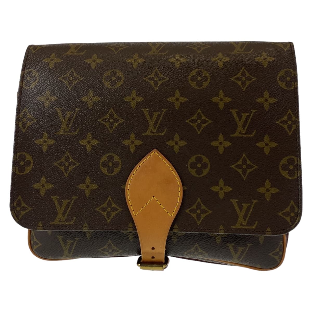 10779
LOUIS VUITTON ルイヴィトン モノグラム カルトシエール ブラウン ゴールド金具 PVC M51252 ショルダーバッグ 斜め掛け 2way  レディース