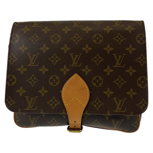10779
LOUIS VUITTON ルイヴィトン モノグラム カルトシエール ブラウン ゴールド金具 PVC M51252 ショルダーバッグ 斜め掛け 2way  レディース
