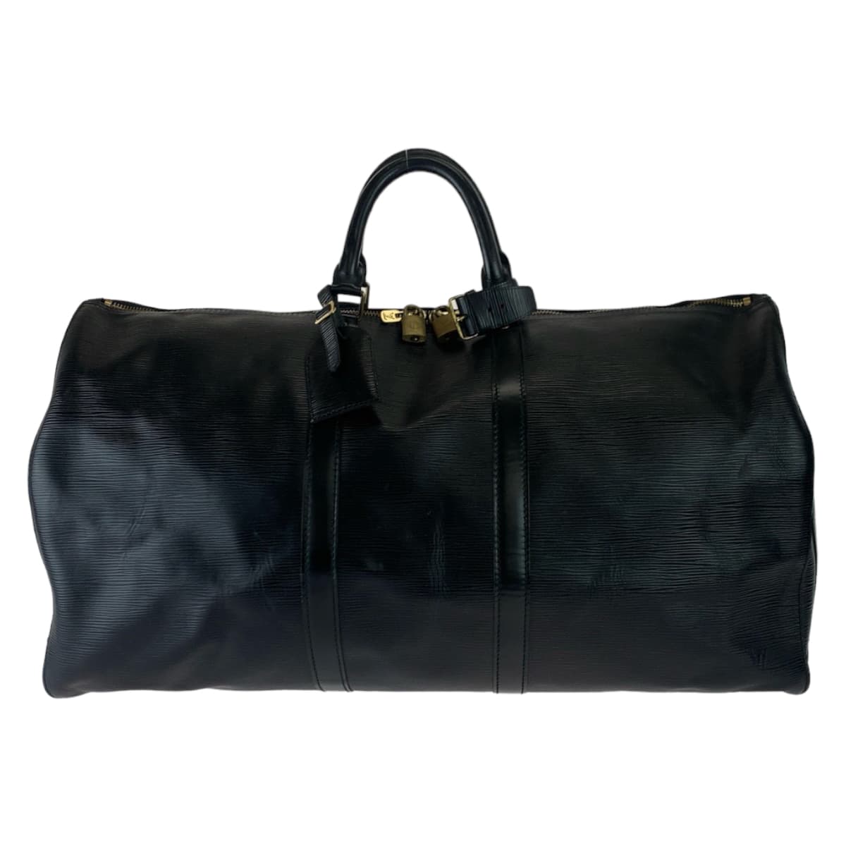 LOUIS VUITTON ルイヴィトン エピ キーポル55 ブラック 黒 ゴールド金具 レザー M59052 旅行バッグ 男女兼用  メンズ