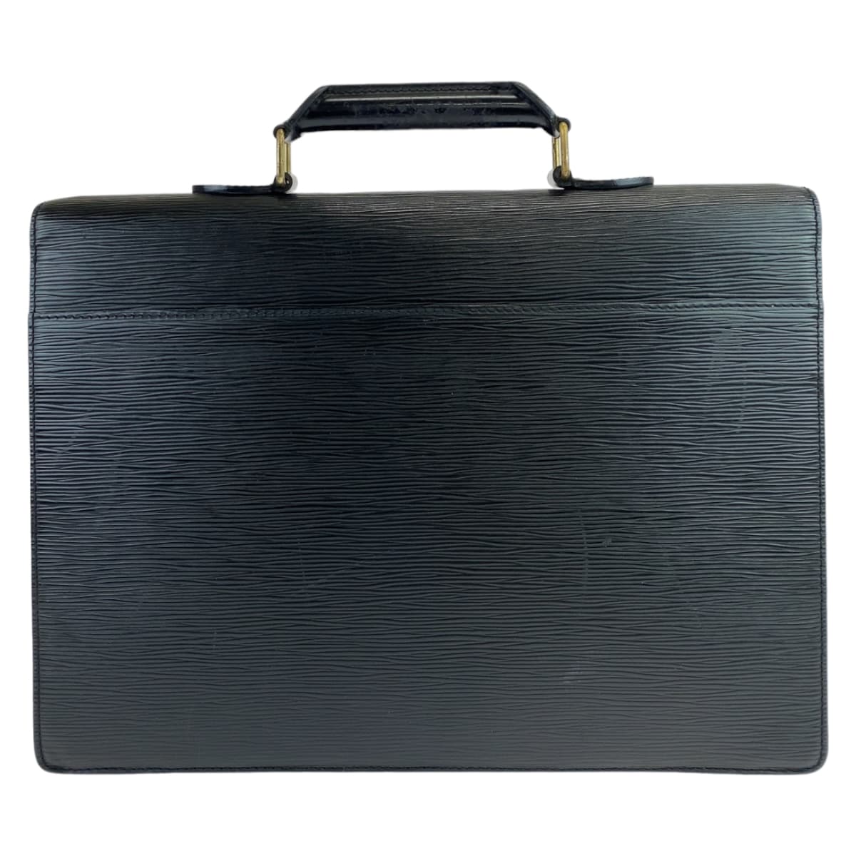 LOUIS VUITTON ルイヴィトン エピ セルヴィエット コンセイエ ブラック 黒 ゴールド金具 レザー M54422 ビジネスバッグ ブリーフケース A4収納  メンズ