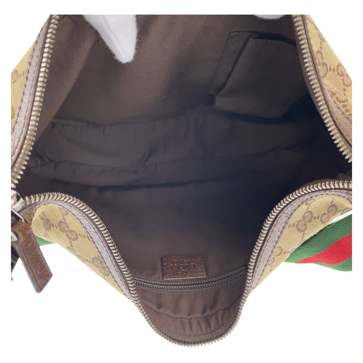 GUCCI グッチ シェリーライン GG柄 ベージュ ブラウン 茶 シルバー金具 GGキャンバス / レザー 122790 ショルダーバッグ 斜め掛け  レディース