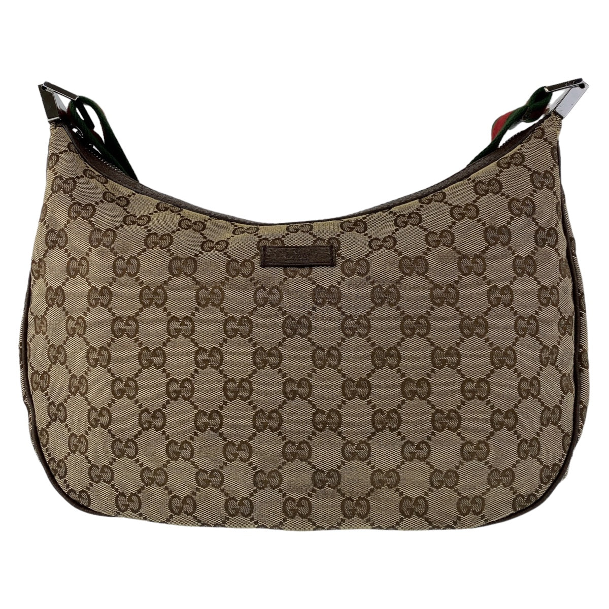 GUCCI グッチ シェリーライン GG柄 ベージュ ブラウン 茶 シルバー金具 GGキャンバス / レザー 122790 ショルダーバッグ 斜め掛け  レディース