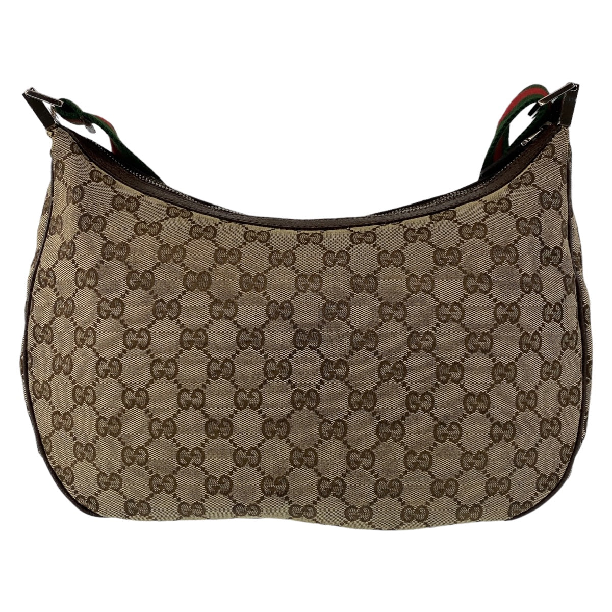 GUCCI グッチ シェリーライン GG柄 ベージュ ブラウン 茶 シルバー金具 GGキャンバス / レザー 122790 ショルダーバッグ 斜め掛け  レディース