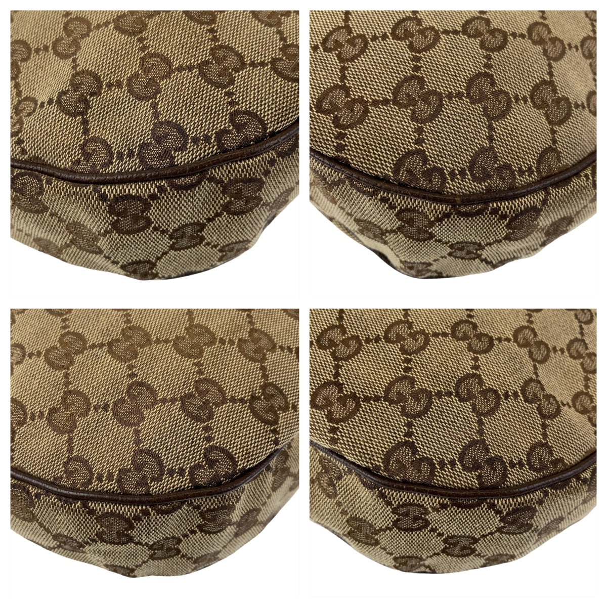 GUCCI グッチ シェリーライン GG柄 ベージュ ブラウン 茶 シルバー金具 GGキャンバス / レザー 122790 ショルダーバッグ 斜め掛け  レディース