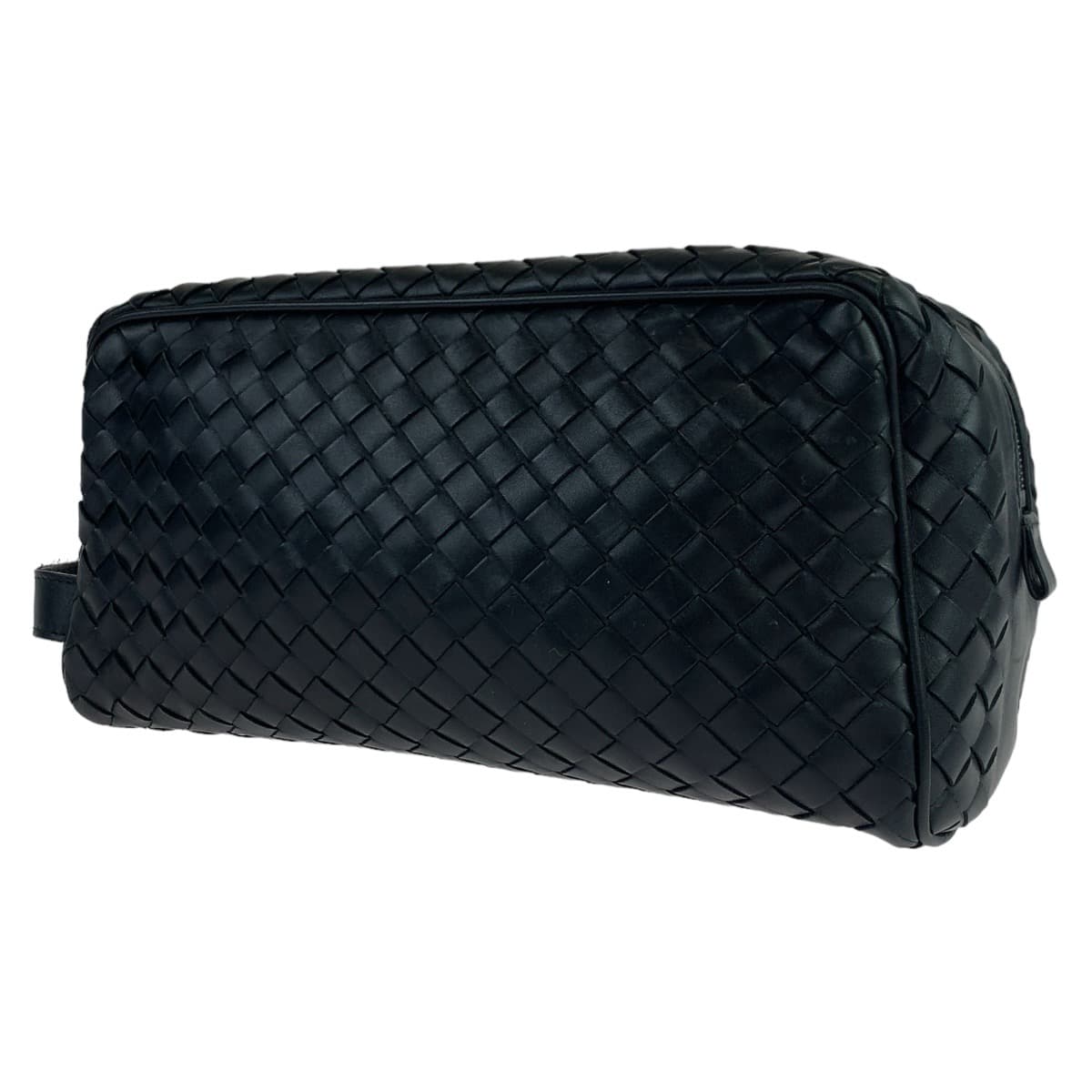 BOTTEGAVENETA ボッテガヴェネタ イントレチャート ブラック 黒 ブラック金具 レザー セカンドバッグ クラッチバッグ  メンズ