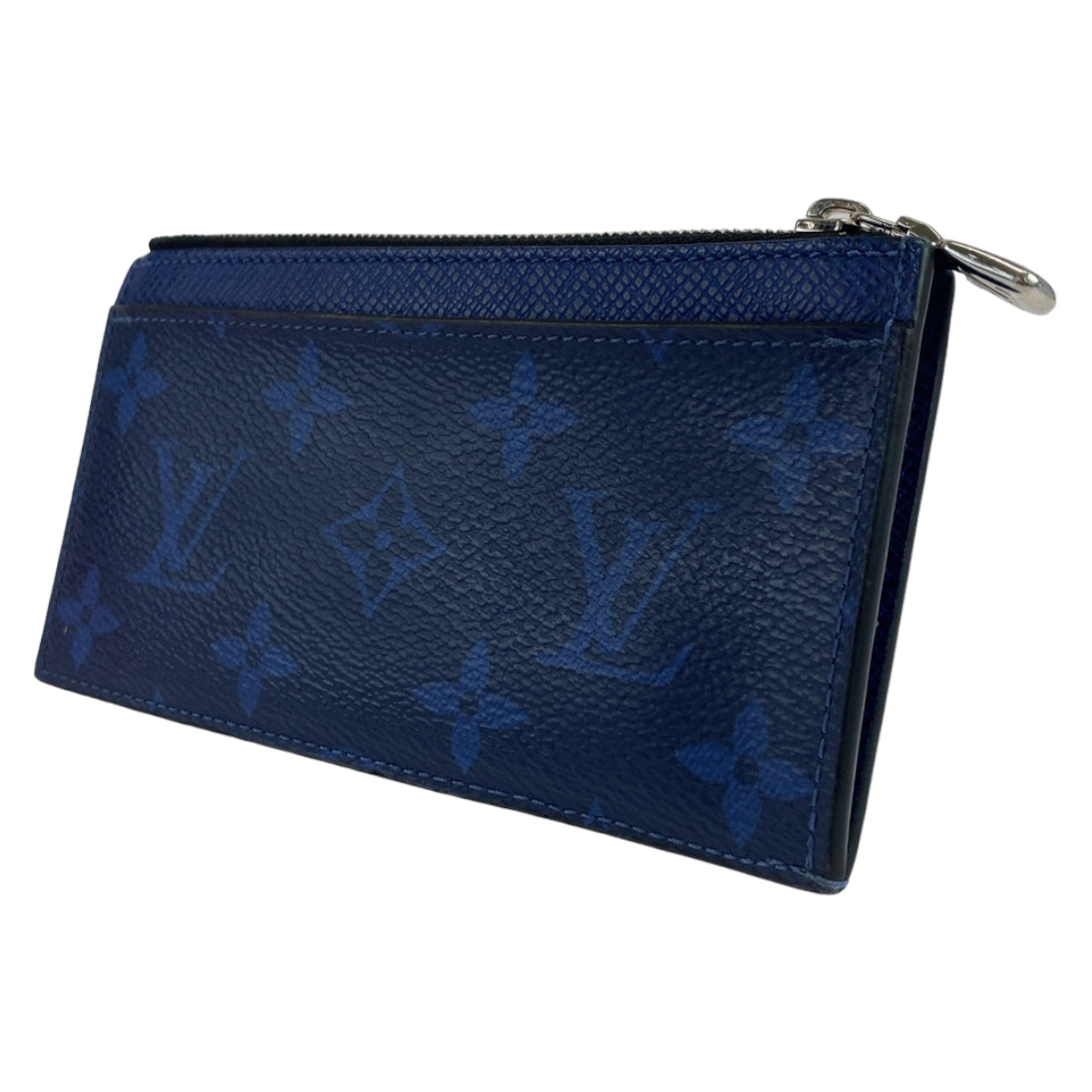 LOUIS VUITTON ルイヴィトン タイガ モノグラム コバルト ブルー 青 シルバー金具 レザー M30270 コインケース カードケース  メンズ
