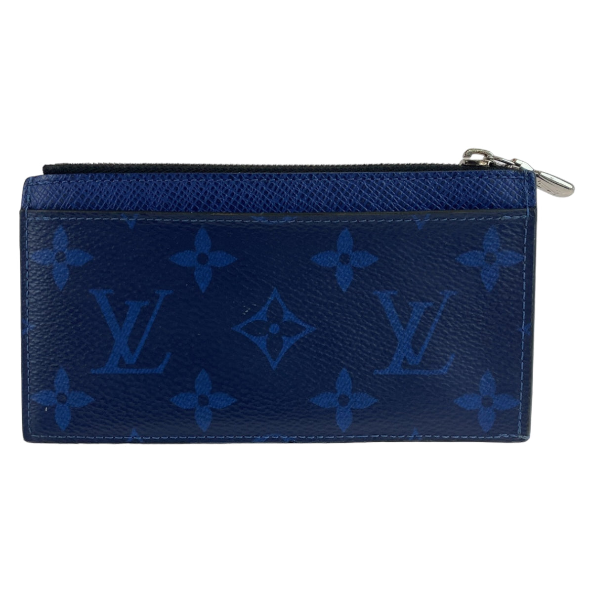 LOUIS VUITTON ルイヴィトン タイガ モノグラム コバルト ブルー 青 シルバー金具 レザー M30270 コインケース カードケース  メンズ