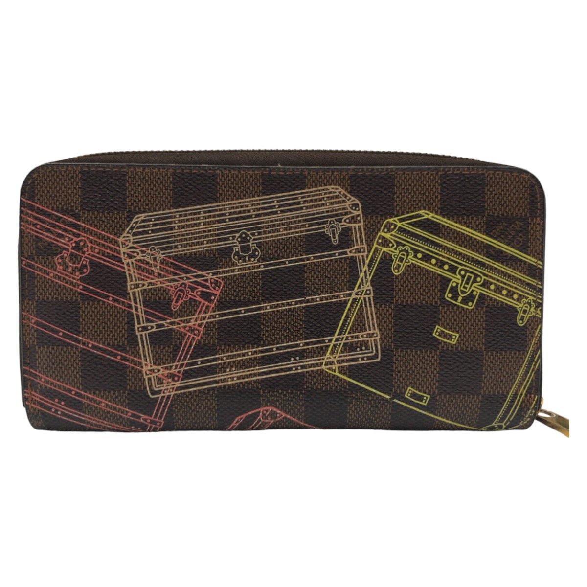 10800
LOUIS VUITTON ルイヴィトン ダミエ トランク ジッピー ウォレット ブラウン 茶 ゴールド金具 レザー N63026 長財布 ロングウォレット ラウンドファスナー  レディース
