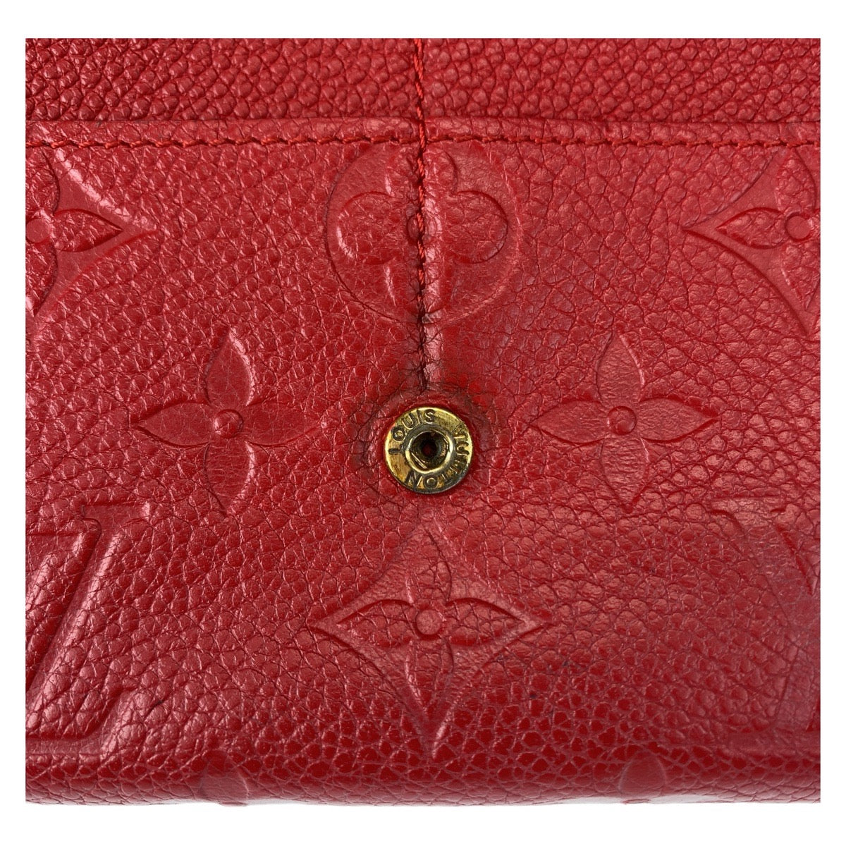 LOUIS VUITTON ルイヴィトン アンプラント モノグラム ポルトフォイユ サラ レッド 赤 ゴールド金具 レザー M61181 長財布 ロングウォレット  レディース