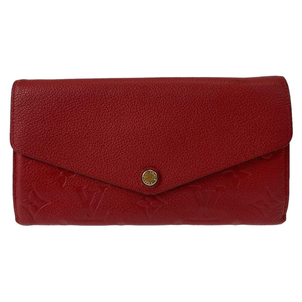 LOUIS VUITTON ルイヴィトン アンプラント モノグラム ポルトフォイユ サラ レッド 赤 ゴールド金具 レザー M61181 長財布 ロングウォレット  レディース