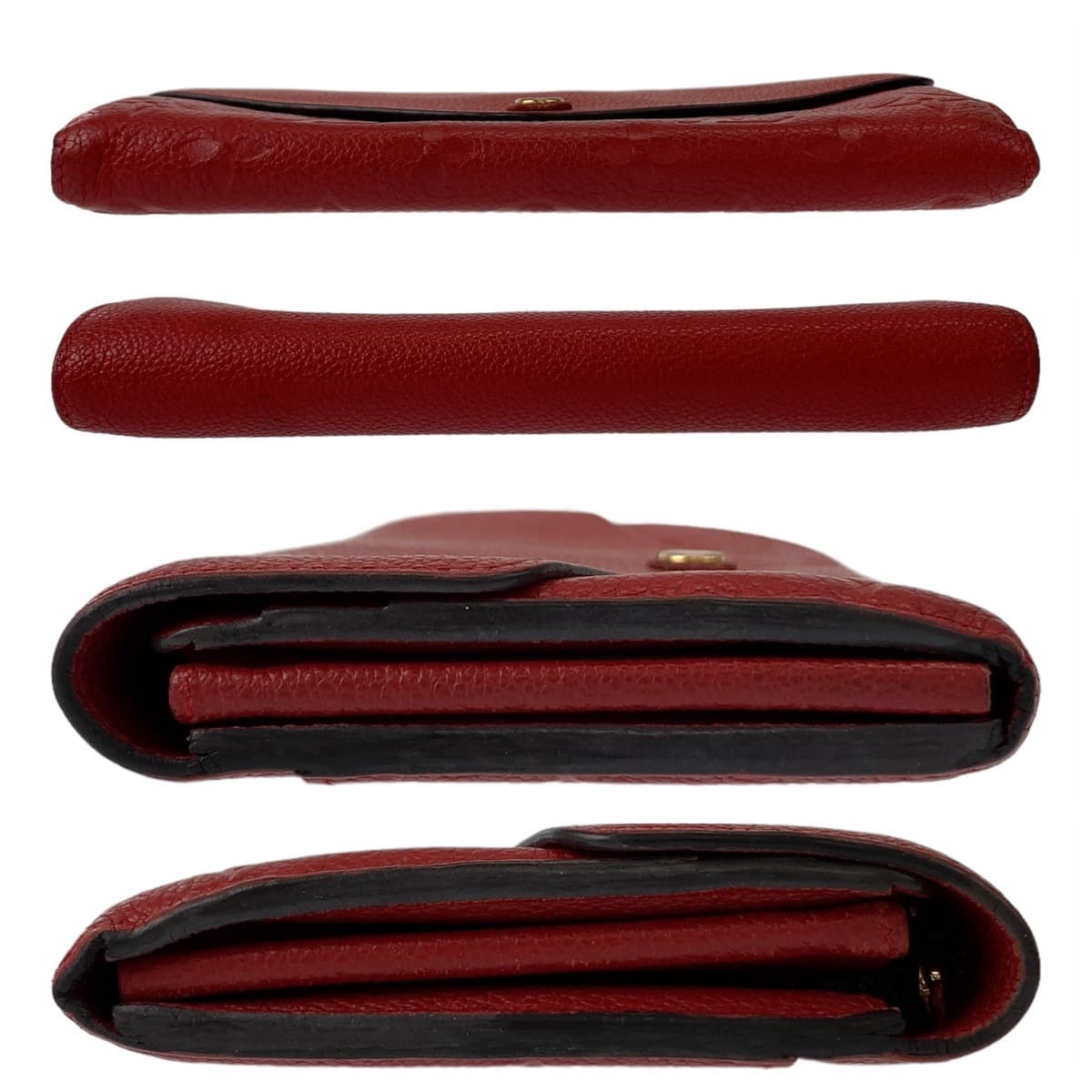 LOUIS VUITTON ルイヴィトン アンプラント モノグラム ポルトフォイユ サラ レッド 赤 ゴールド金具 レザー M61181 長財布 ロングウォレット  レディース