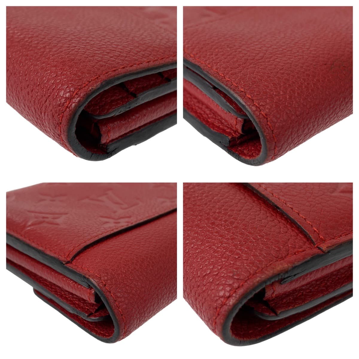 LOUIS VUITTON ルイヴィトン アンプラント モノグラム ポルトフォイユ サラ レッド 赤 ゴールド金具 レザー M61181 長財布 ロングウォレット  レディース