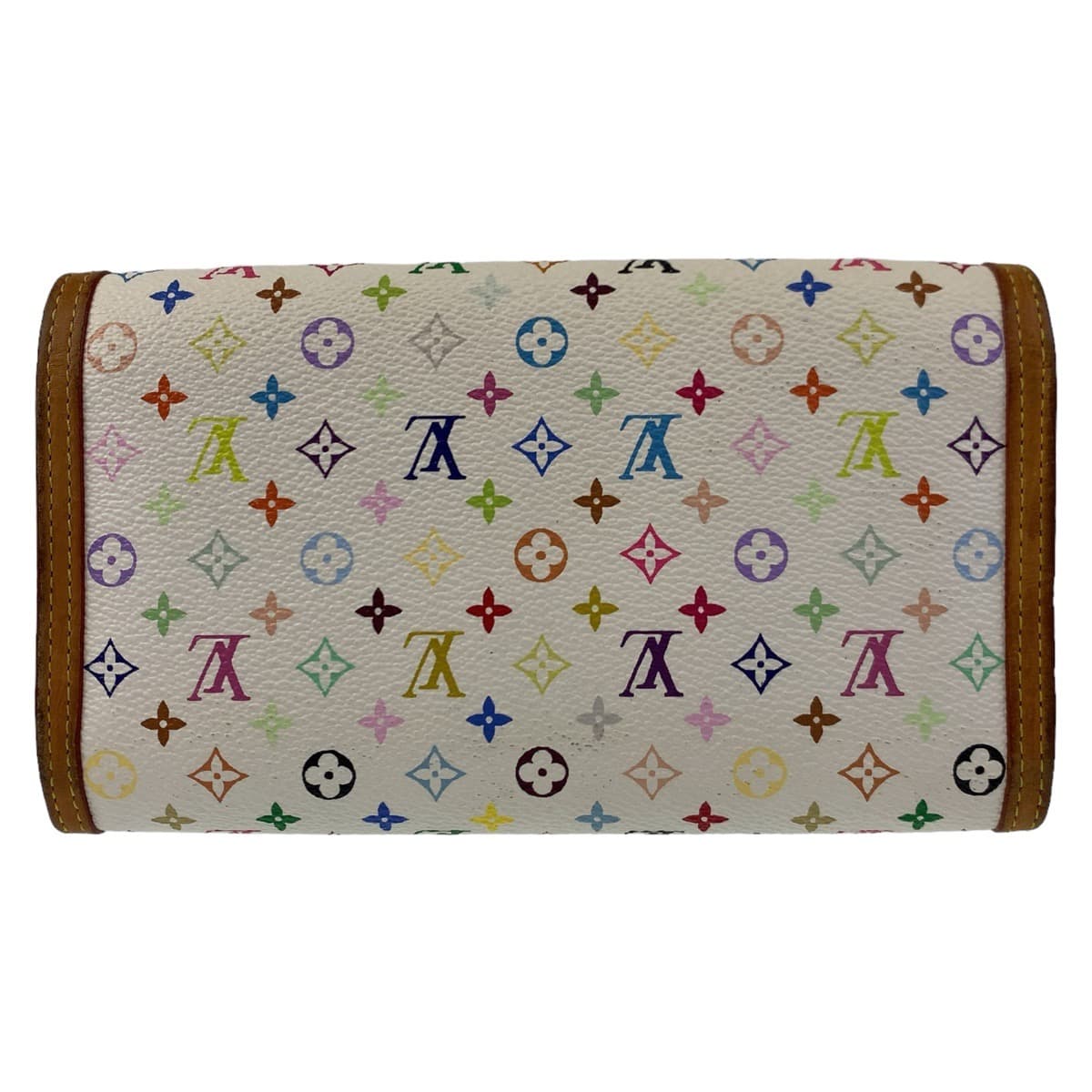 10803
LOUIS VUITTON ルイヴィトン モノグラム マルチカラー ポルトフォイユ サラ ブロン ホワイト マルチカラー ゴールド金具 PVC M92659 長財布  レディース