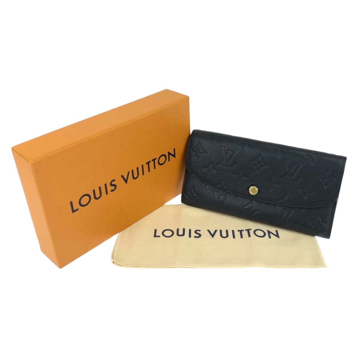 LOUIS VUITTON ルイヴィトン ポルトフォイユ エミリー ノアール ゴールド金具 モノグラムアンプラント M62369 長財布 ロングウォレット  レディース