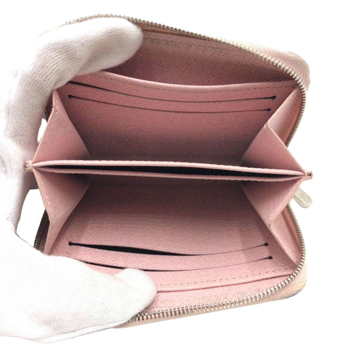 LOUIS VUITTON ルイヴィトン エピ ジッピーコインパース ピンク シルバー金具 エピレザー M61206 コインケース 小銭入れ カードケース  レディース