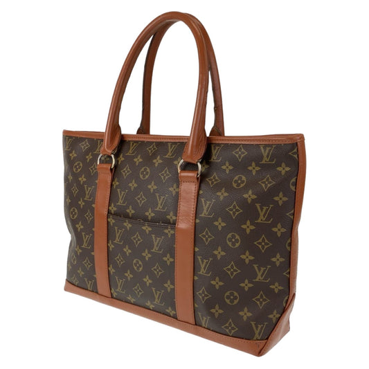 LOUIS VUITTON Vintage Monogram Weekend PM Brown Gold Hardware PVC M42425 Shoulder Bag Tote Bag Men's