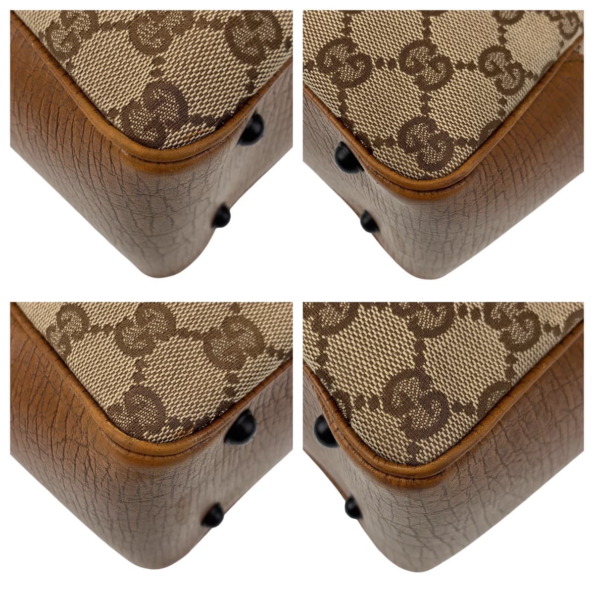 10813
GUCCI グッチ バンブー GG柄 ベージュ ブラウン GGキャンバス 112530 トートバッグ ハンドバッグ  レディース
