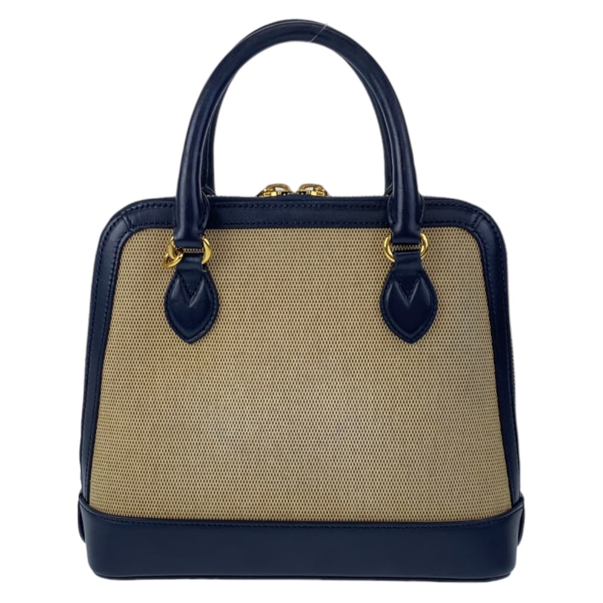 GUCCI グッチ ホースビット 1955 スモール トップハンドル ベージュ ネイビー ゴールド金具 キャンバス / レザー 621220 ショルダーバッグ ハンドバッグ 2WAY  レディース