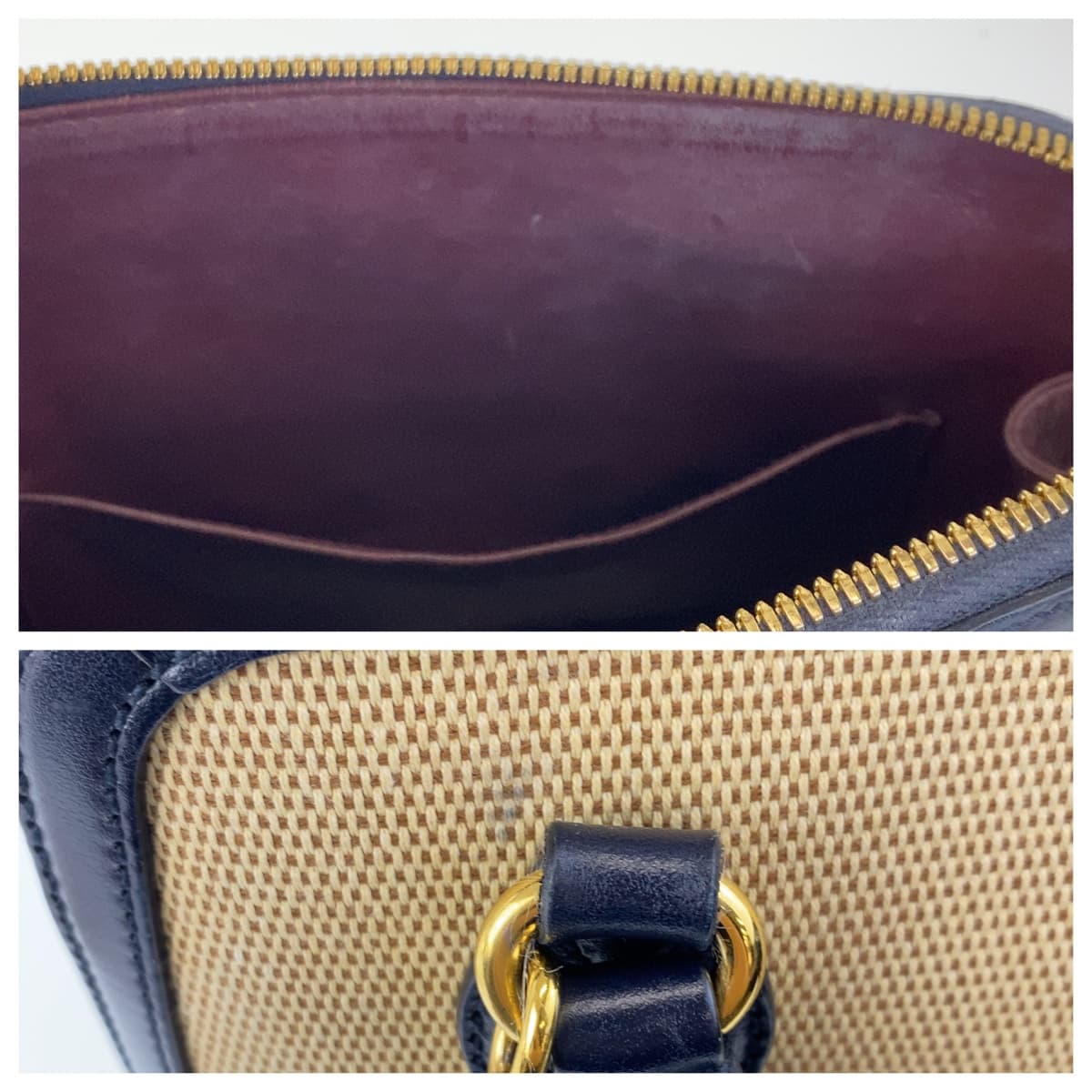 GUCCI グッチ ホースビット 1955 スモール トップハンドル ベージュ ネイビー ゴールド金具 キャンバス / レザー 621220 ショルダーバッグ ハンドバッグ 2WAY  レディース