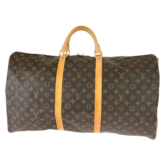 LOUIS VUITTON ルイヴィトン モノグラム キーポルバンドリエール60 男女兼用 ブラウン 茶 ゴールド金具 PVC M41412 ボストンバッグ 旅行バッグ  メンズ