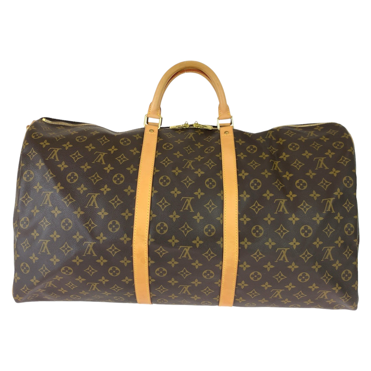 LOUIS VUITTON ルイヴィトン モノグラム キーポルバンドリエール60 男女兼用 ブラウン 茶 ゴールド金具 PVC M41412 ボストンバッグ 旅行バッグ  メンズ