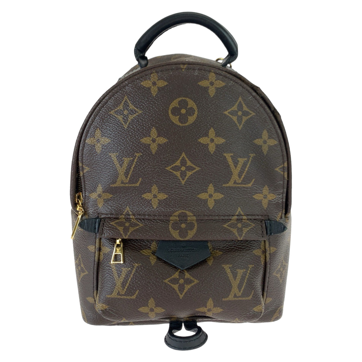 LOUIS VUITTON ルイヴィトン モノグラム パームスプリングスバックパックミニ ブラウン 茶 ゴールド金具 PVC M44873 リュックサック バックパック  レディース
