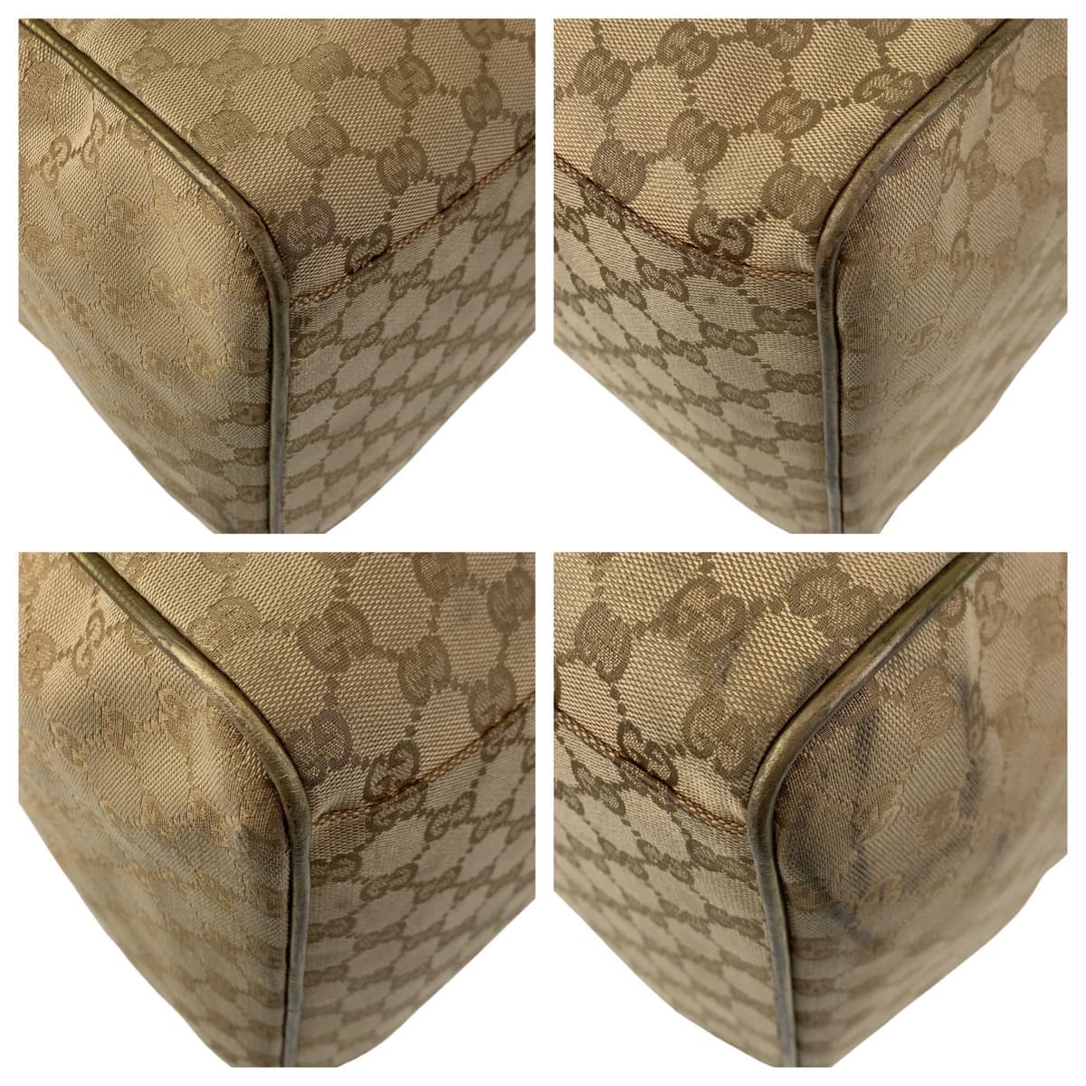 10833
GUCCI グッチ GG柄 ベージュ ゴールド 金 ゴールド金具 GGキャンバス 153240 ボストンバッグ ハンドバッグ 男女兼用  レディース ABP30