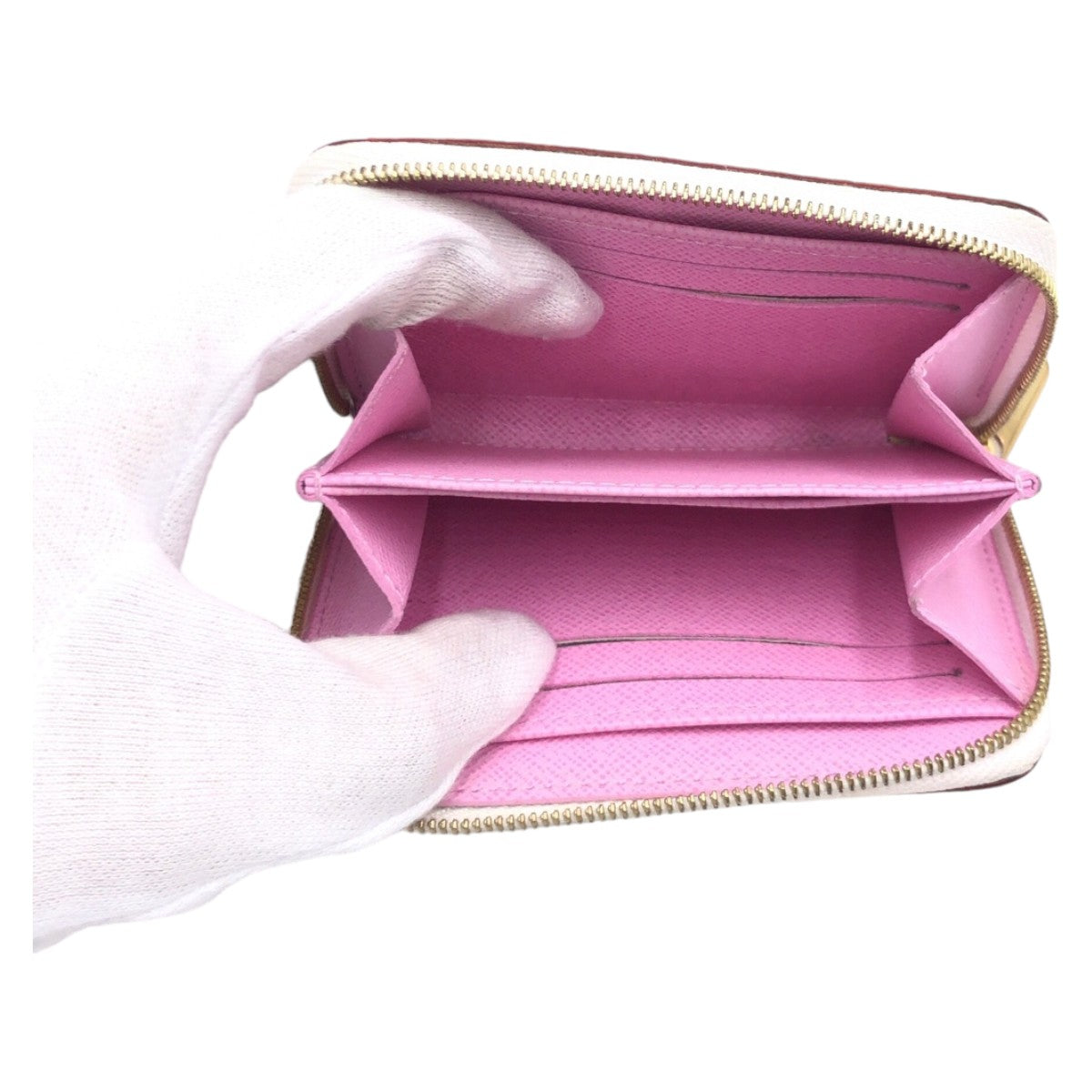10835
LOUIS VUITTON ルイヴィトン モノグラム マルチ ジッピー コインパース ブロン ホワイト 白 マルチカラー ゴールド金具 PVC M93741 コインケース 小銭入れ カードケース  レディース