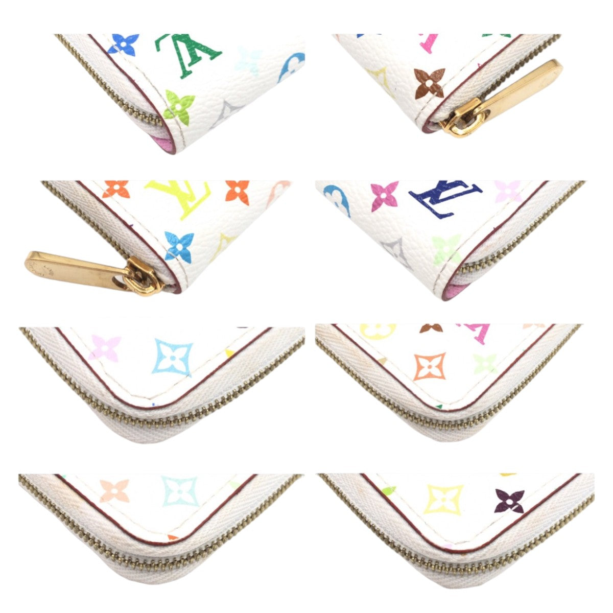 10835
LOUIS VUITTON ルイヴィトン モノグラム マルチ ジッピー コインパース ブロン ホワイト 白 マルチカラー ゴールド金具 PVC M93741 コインケース 小銭入れ カードケース  レディース