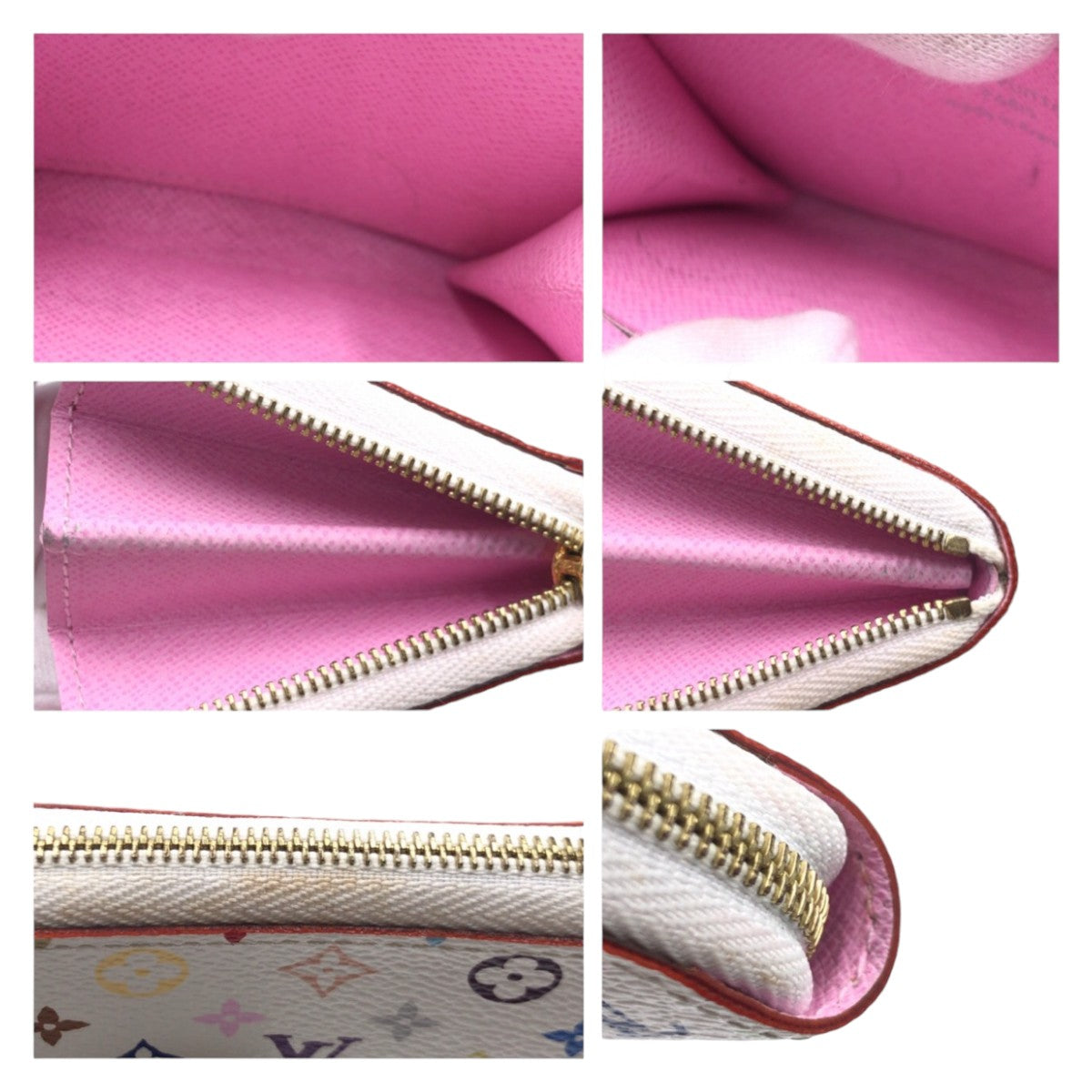 10835
LOUIS VUITTON ルイヴィトン モノグラム マルチ ジッピー コインパース ブロン ホワイト 白 マルチカラー ゴールド金具 PVC M93741 コインケース 小銭入れ カードケース  レディース