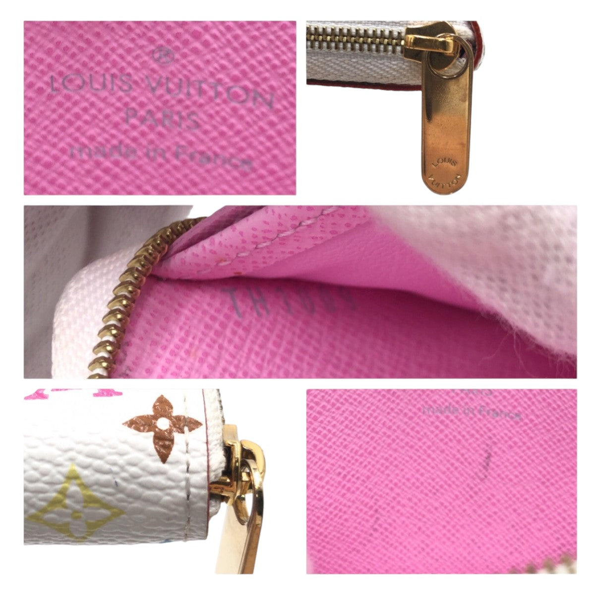 10835
LOUIS VUITTON ルイヴィトン モノグラム マルチ ジッピー コインパース ブロン ホワイト 白 マルチカラー ゴールド金具 PVC M93741 コインケース 小銭入れ カードケース  レディース