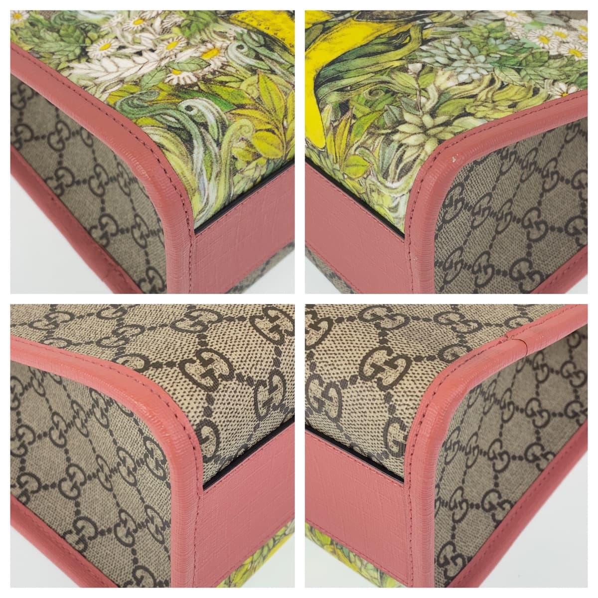 GUCCI グッチ ヒグチユウコ ベージュ マルチカラー GGスプリームキャンバス ハンドバッグ チルドレンズコレクション  レディース