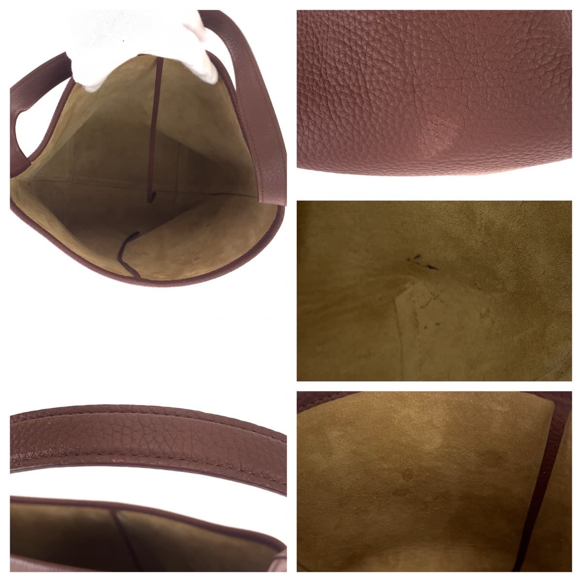 THE ROW ザ・ロウ N/S Park Tote ブラウン 茶 カーフ ショルダーバッグ ワンショルダーバッグ  レディース