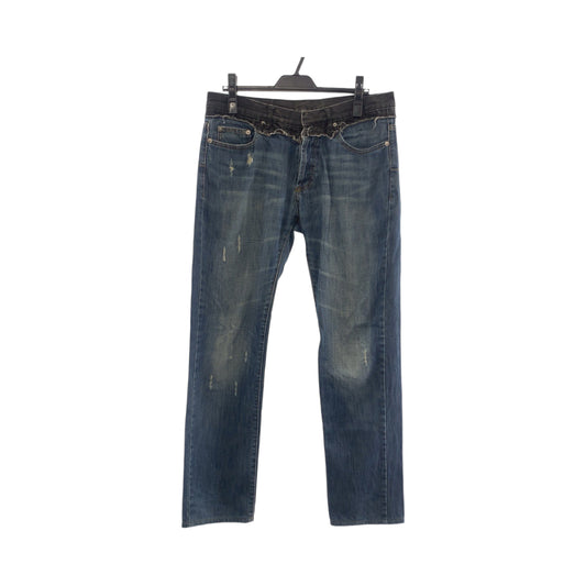 DIOR HOMME ディオール オム ベック期 サイズ32 ブルー シルバー金具 デニム 5EH1011482 デニムパンツ ストレートデニム  メンズ