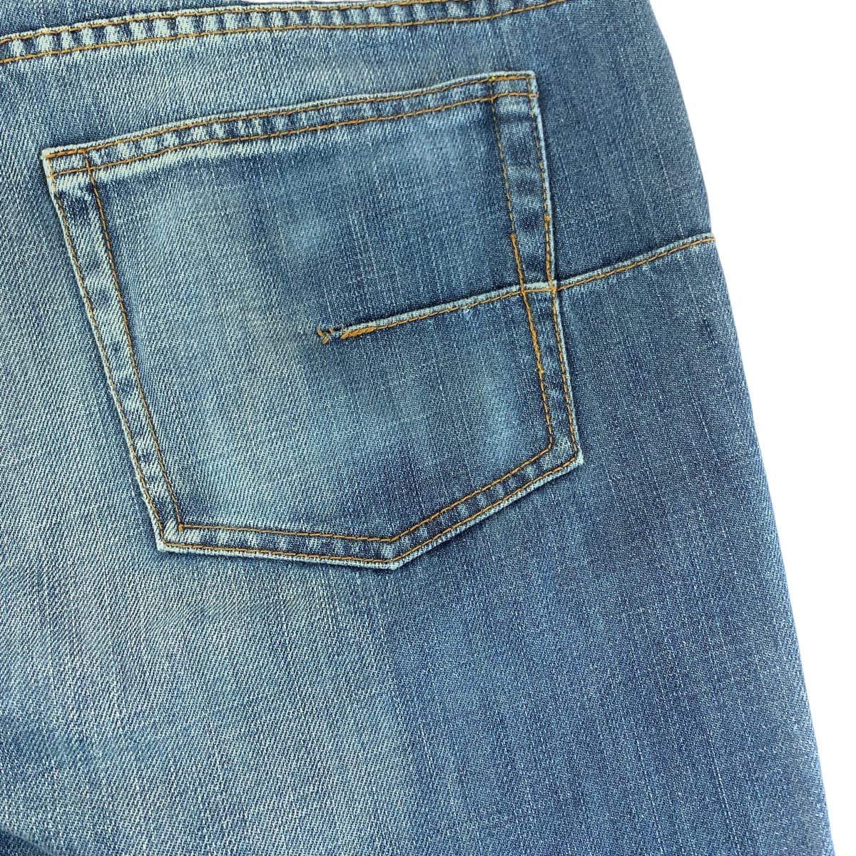 DIOR HOMME ディオール オム ベック期 サイズ32 ブルー シルバー金具 デニム 5EH1011482 デニムパンツ ストレートデニム  メンズ