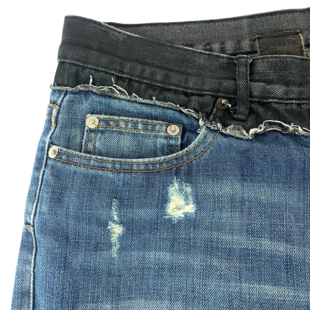 DIOR HOMME ディオール オム ベック期 サイズ32 ブルー シルバー金具 デニム 5EH1011482 デニムパンツ ストレートデニム  メンズ